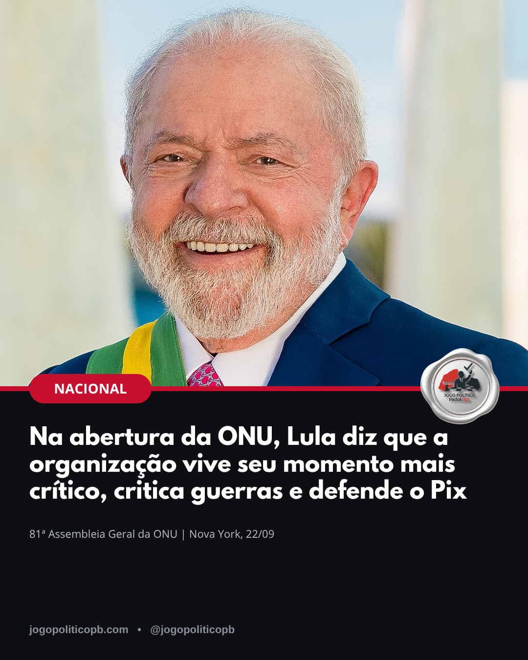Lula na abertura da Assembleia Geral da ONU