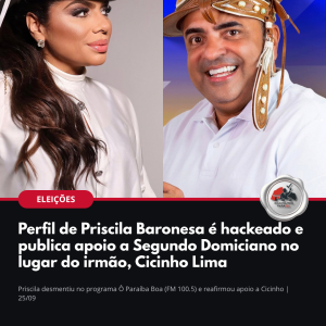Priscila Baronesa e Cicinho Lima