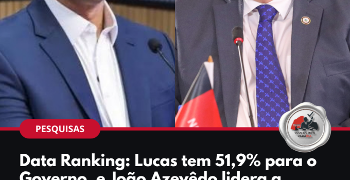 Pesquisa Data Ranking para Governo e Senado na Paraíba