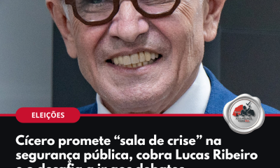 Cícero Lucena promete sala de crise na segurança pública