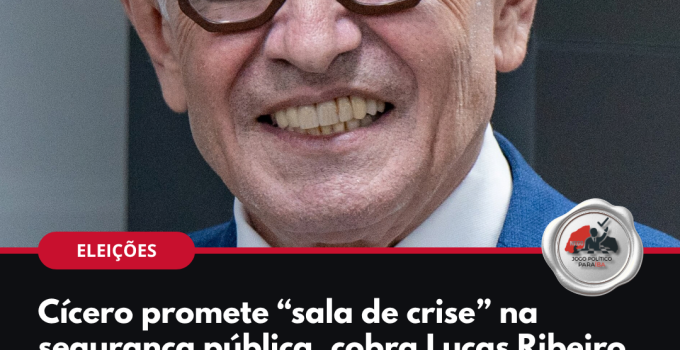 Cícero Lucena promete sala de crise na segurança pública