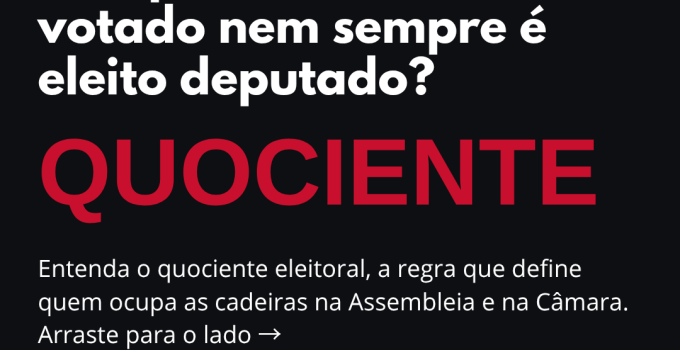 Quociente eleitoral: por que o mais votado nem sempre é eleito