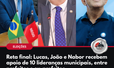 Lucas Ribeiro, João Azevêdo e Nabor Wanderley recebem adesões de prefeitos