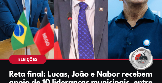 Lucas Ribeiro, João Azevêdo e Nabor Wanderley recebem adesões de prefeitos