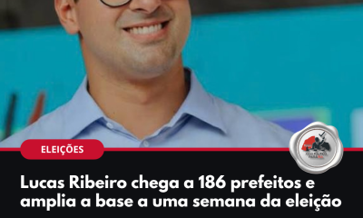 Lucas Ribeiro chega a 186 prefeitos e amplia a base a uma semana da eleição