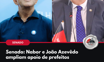 Nabor Wanderley e João Azevêdo: candidatos ampliam apoio de prefeitos na disputa pelo Senado