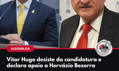 Vitor Hugo e Hervázio Bezerra: Vitor Hugo desiste da candidatura e declara apoio a Hervázio