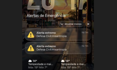 Alerta Extremo com Palavra "Misantropia" em Celulares Assusta Moradores de Curitiba; Defesa Civil Aciona Anatel e PF Suspeita de Ataque Hacker