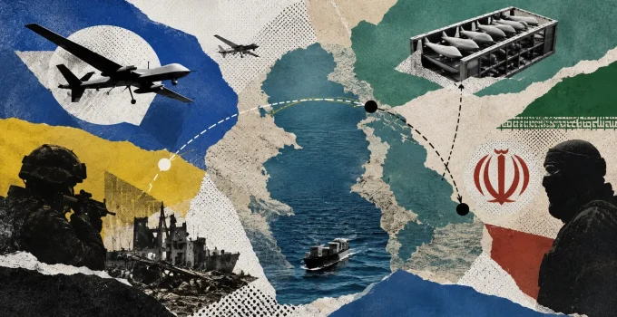 Guerra na Ucrânia e Irã: Como Drones e Rotas Logísticas Conectam Conflitos Distantes em Rede Global