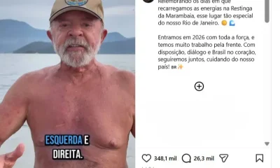 Lula na Praia: Presidente defende fim do "preconceito entre esquerda e direita" e compara com ondas do mar em vídeo viral