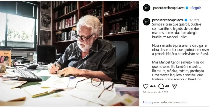 Adeus a Maneco: Morre Manoel Carlos, o Mestre das "Helenas" e Retratista do Leblon, aos 92 anos
