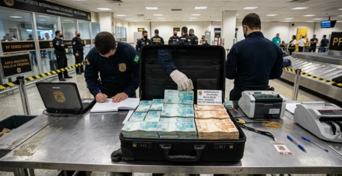 Advogada é flagrada com R$ 510 mil em espécie em Congonhas; Polícia Federal apreende dinheiro e pede explicações