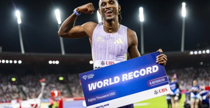 Alison dos Santos 'Piu' É O NOVO RECORDE MUNDIAL NOS 400M COM BARREIRAS: Conquista Histórica na Diamond League de Zurique Supera Warholm