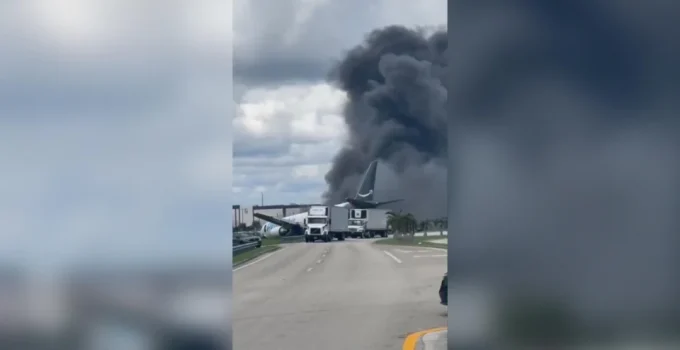 Tragédia no Aeroporto de Miami: Avião Cargueiro da Amazon Sai da Pista e Deixa Vários Mortos em Acidente Devastador