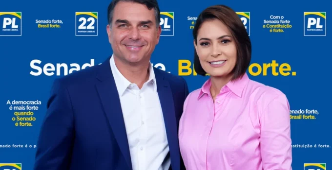 Michelle Bolsonaro convoca "Exército Rosa" para impulsionar campanha de Flávio Bolsonaro à presidência do Brasil
