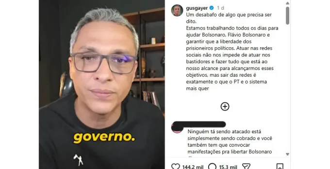 Gayer: "A esquerda quer silenciar a direita nas redes sociais, principal campo de batalha"