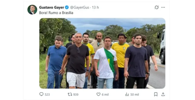 Nikolas Ferreira Inicia Caminhada de 200km a Brasília Contra Abusos do STF e Prisão de Bolsonaro; Veja Aliados