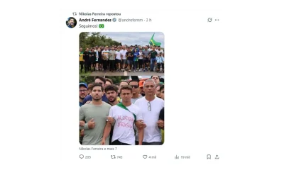 Caminhada da Liberdade: Nikolas Ferreira completa 90 km em apoio a Bolsonaro e contra penas de 8 de janeiro