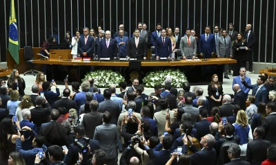 Davi Alcolumbre clama por "paz" e "diálogo" na abertura do ano legislativo sem a presença de Lula