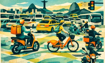 O Apocalipse do Trânsito no Rio: Motos, Bikes e Patinetes Ignoram Regras em Caos Urbano