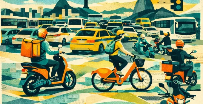 O Apocalipse do Trânsito no Rio: Motos, Bikes e Patinetes Ignoram Regras em Caos Urbano