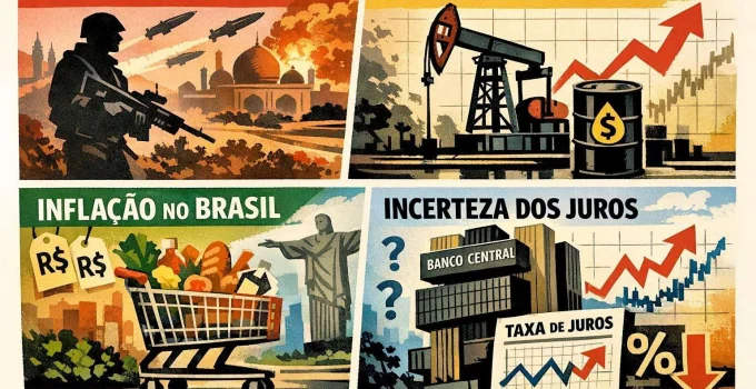Guerra no Irã e Inflação Disparam: Juros no Brasil Podem Ficar Altos Por Mais Tempo, Entenda Por Quê