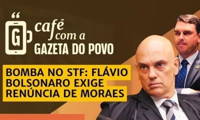 Flávio Bolsonaro pede renúncia e impeachment de Alexandre de Moraes após escândalo de mensagens com banqueiro Vorcaro