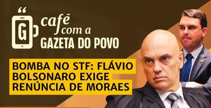 Flávio Bolsonaro pede renúncia e impeachment de Alexandre de Moraes após escândalo de mensagens com banqueiro Vorcaro