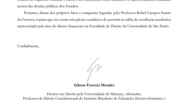 USP Mantém Aprovação de Professor Após "Carteirada" com Cartas de Ministros do STF e STJ Gerando Polêmica