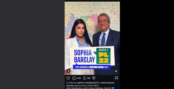 Sophia Barclay, a "Trans de Direita", filia-se ao PL de Valdemar Costa Neto para disputar o Congresso e promete confrontar a "agenda woke"