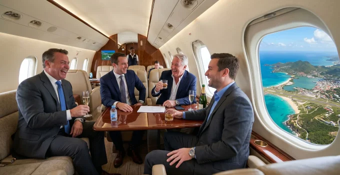 Farra dos Jatinhos Internacionais: Empresários Levam Autoridades e Desviam de Fiscalização em Viagens de Luxo