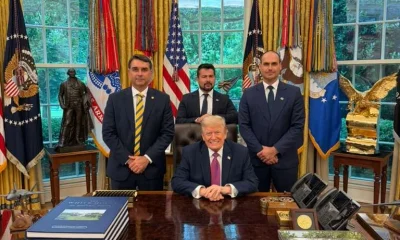 Encontro de Flávio Bolsonaro com Trump na Casa Branca gera alvoroço: direita celebra, esquerda critica e acusações de "fuga" marcam o debate
