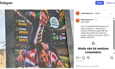 Flávio Bolsonaro Repudia Uso "Criminoso" de Imagem do Pai em Painel no Paraguai: "Afronta à Dignidade"