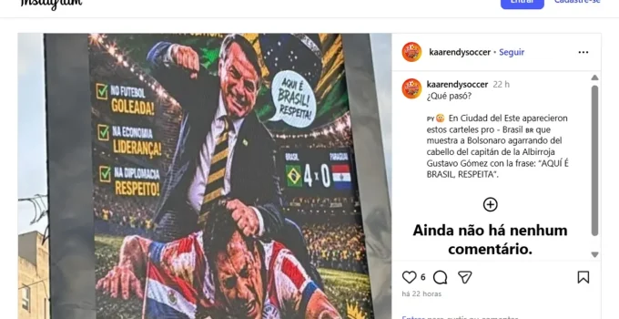 Flávio Bolsonaro Repudia Uso "Criminoso" de Imagem do Pai em Painel no Paraguai: "Afronta à Dignidade"