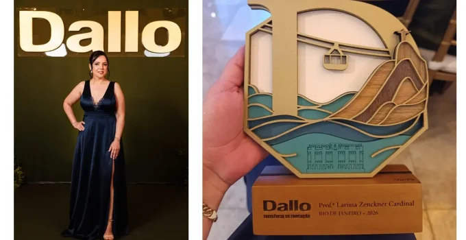 De Menção Honrosa à Excelência: Professora Larissa Zenckner Cardinal Brilha no Prêmio Dallo com Projetos Inovadores